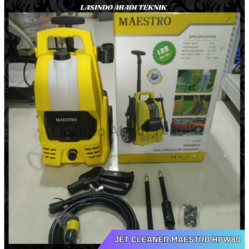 Jet Cleaner Maestro HPW80 / Mesin Cuci Mobil, Motor, AC HPW 80