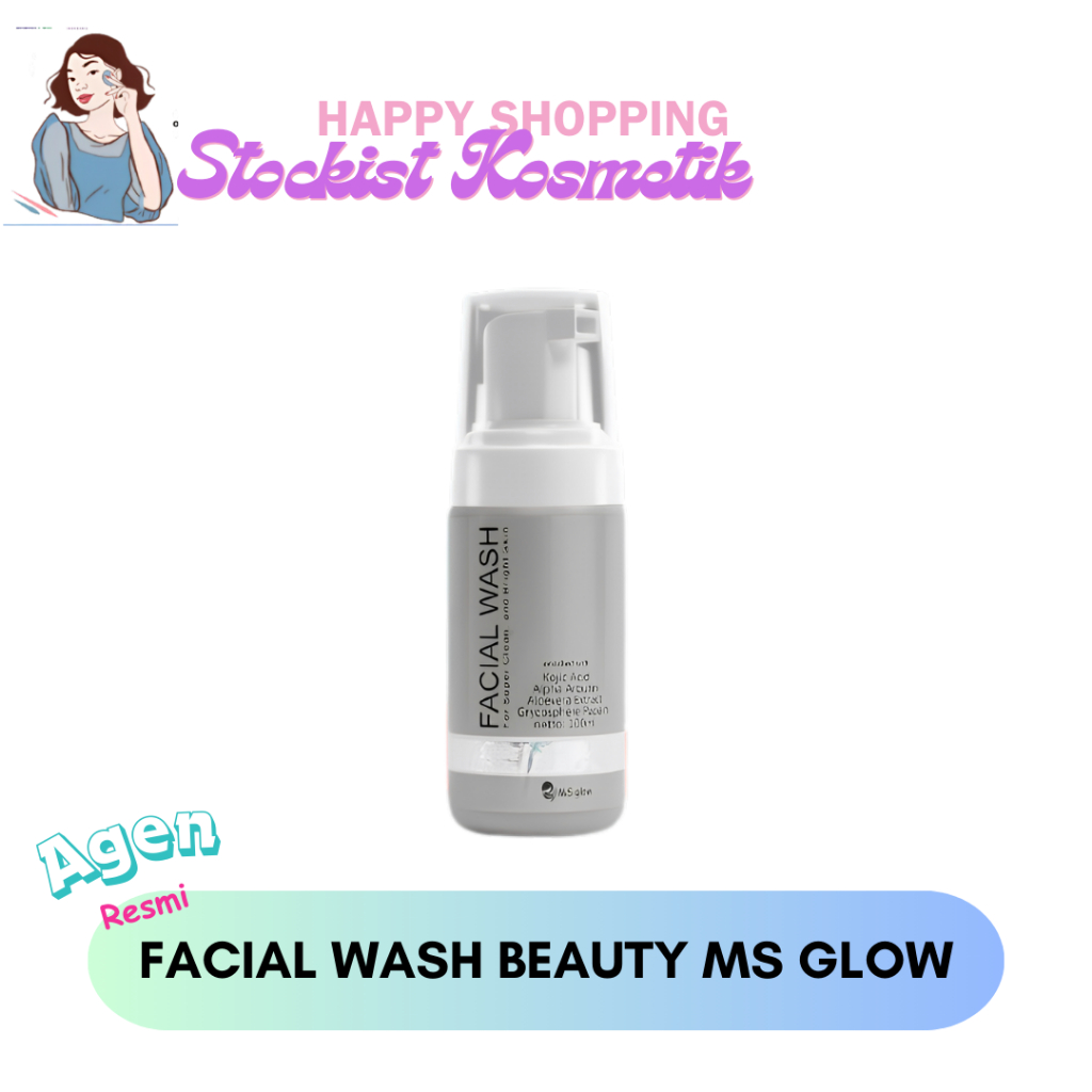 FACIAL WASH BEAUTY MS GLOW FOR ALL SKIN TYPE GET FREE