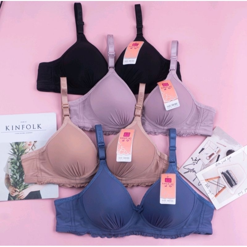 (1pcs) Bra Lingcao A6 Busa Sedang  Tanpa Kawat