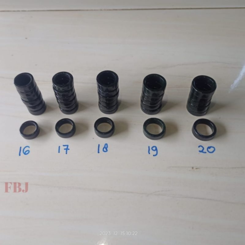 ORIGINAL Cincin Flat Black Jade Aceh
