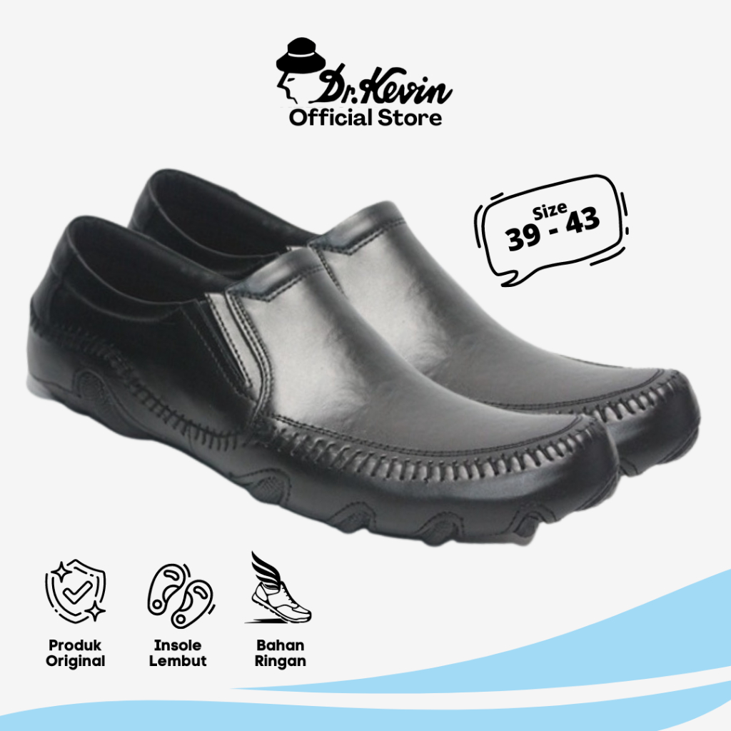 LIMITED STOCK Dr. Kevin Sepatu Formal Pria Kulit Asli 834-029 size 39 only