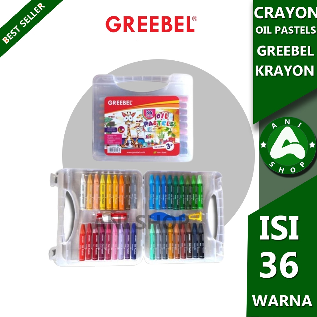 

GREEBEL CRAYON MINYAK/OIL PASTELS ISI 36 WARNA ani sopp