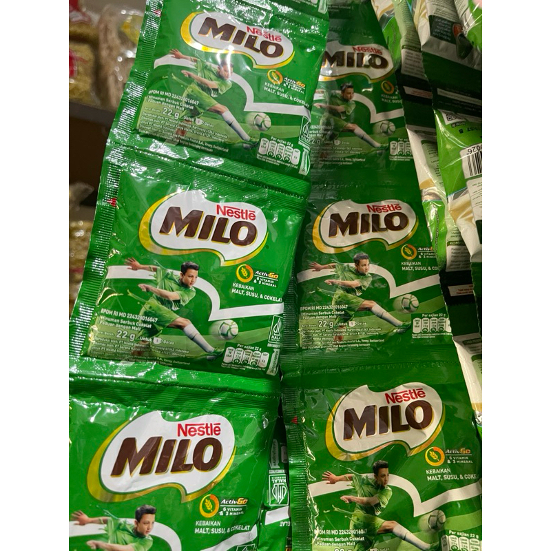 

Susu Milo 1renceng 22gram x 10pcs / Milo sachet