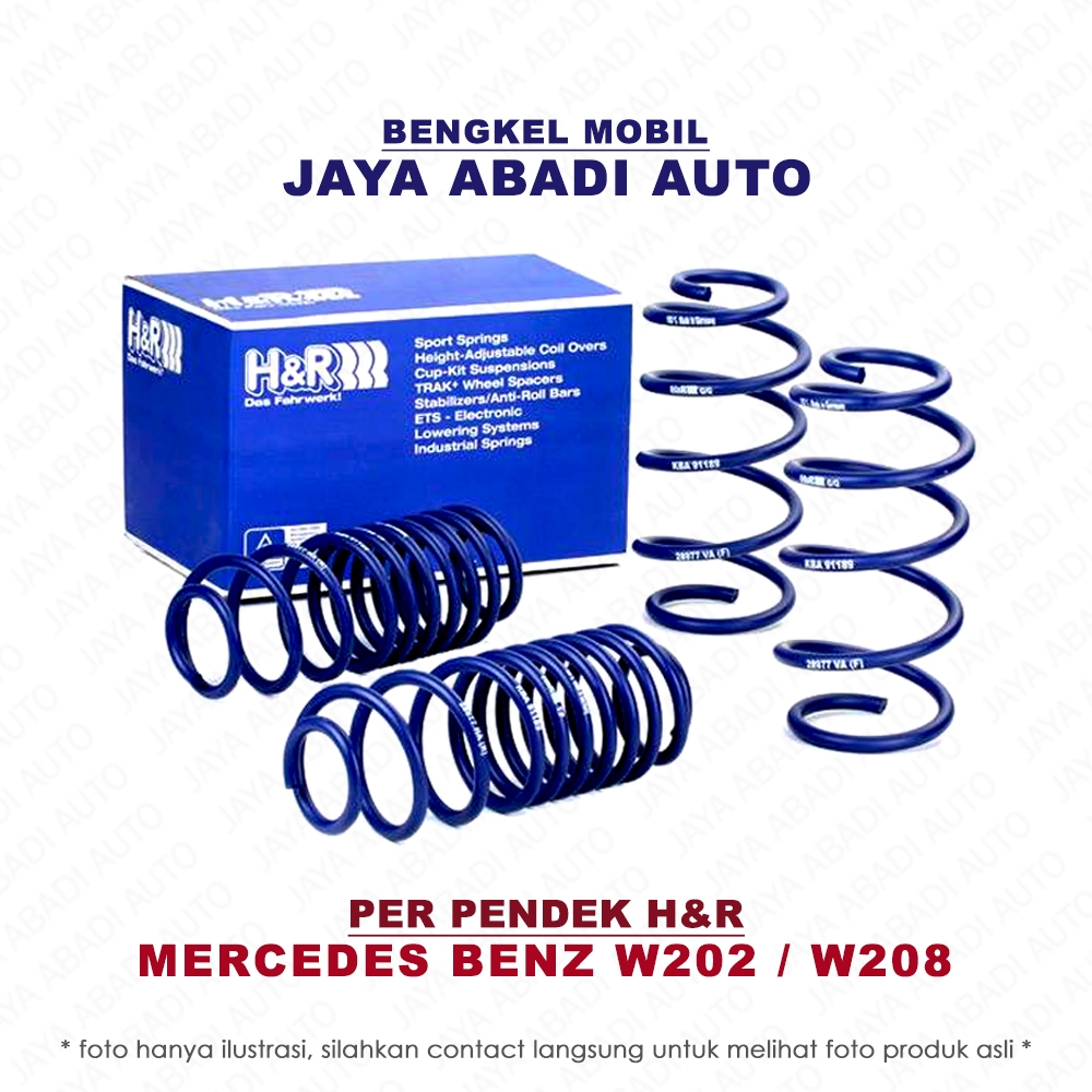 Lowering Kit / Coil Spring / Per Pendek H&R German - MERCEDES MERCY W202 / W208