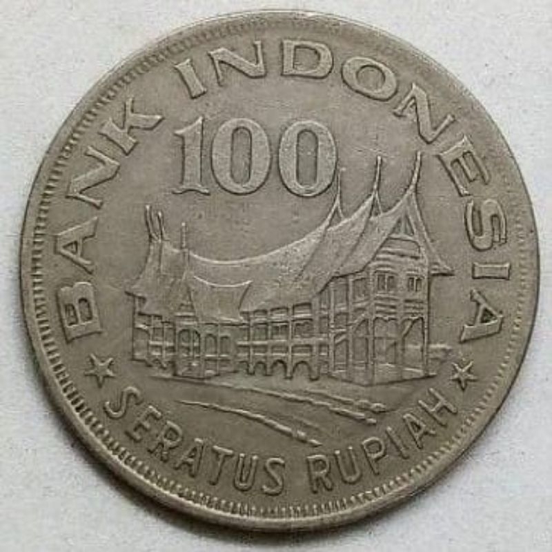 Koin Uang Kuno 100 Rupiah 1978 Bekas Sudah Dibersihkan