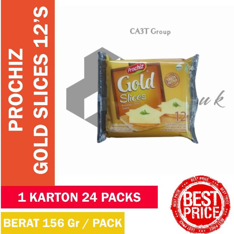 

[☠R42/] Keju Prochiz Gold Slice 12 Lembar/Prochiz Gold Slice 12s Berkualitas!!! Harga mantul