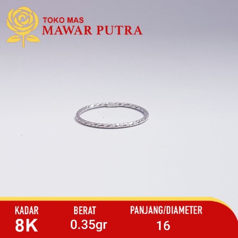 Cincin Emas ukir polos UBS 8K 375