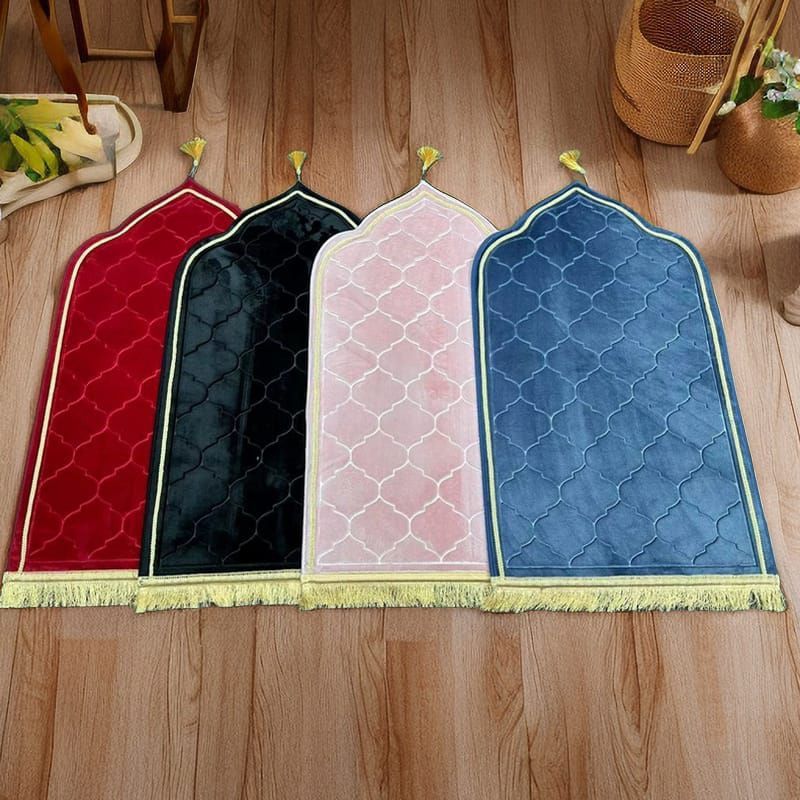 sajadah kubah polos ukuran 110x70cm tebal halus dan lembut D009