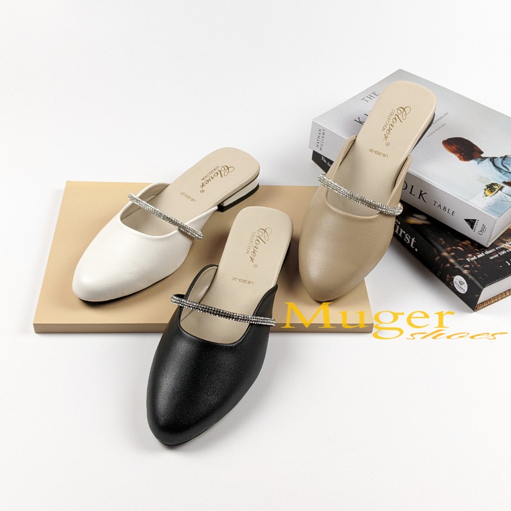 MARSYA Sepatu WAnita/ Sendal Bapau Hak Tahu 2cm MUGER Shoes