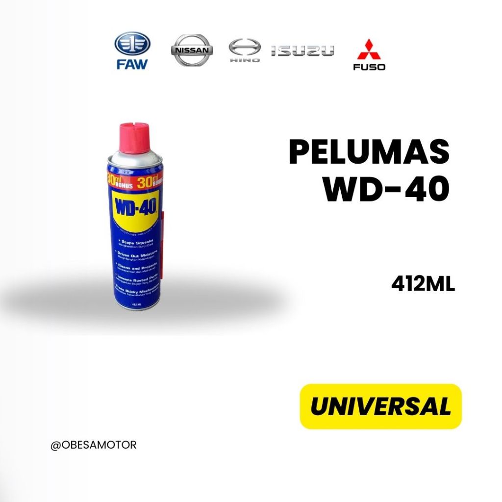 PELUMAS WD-40 412ML/PELUMAS ANTI KARAT/CAIRAN ANTI KARAT/WD PELUMAS ANTI KARAT 412 ML