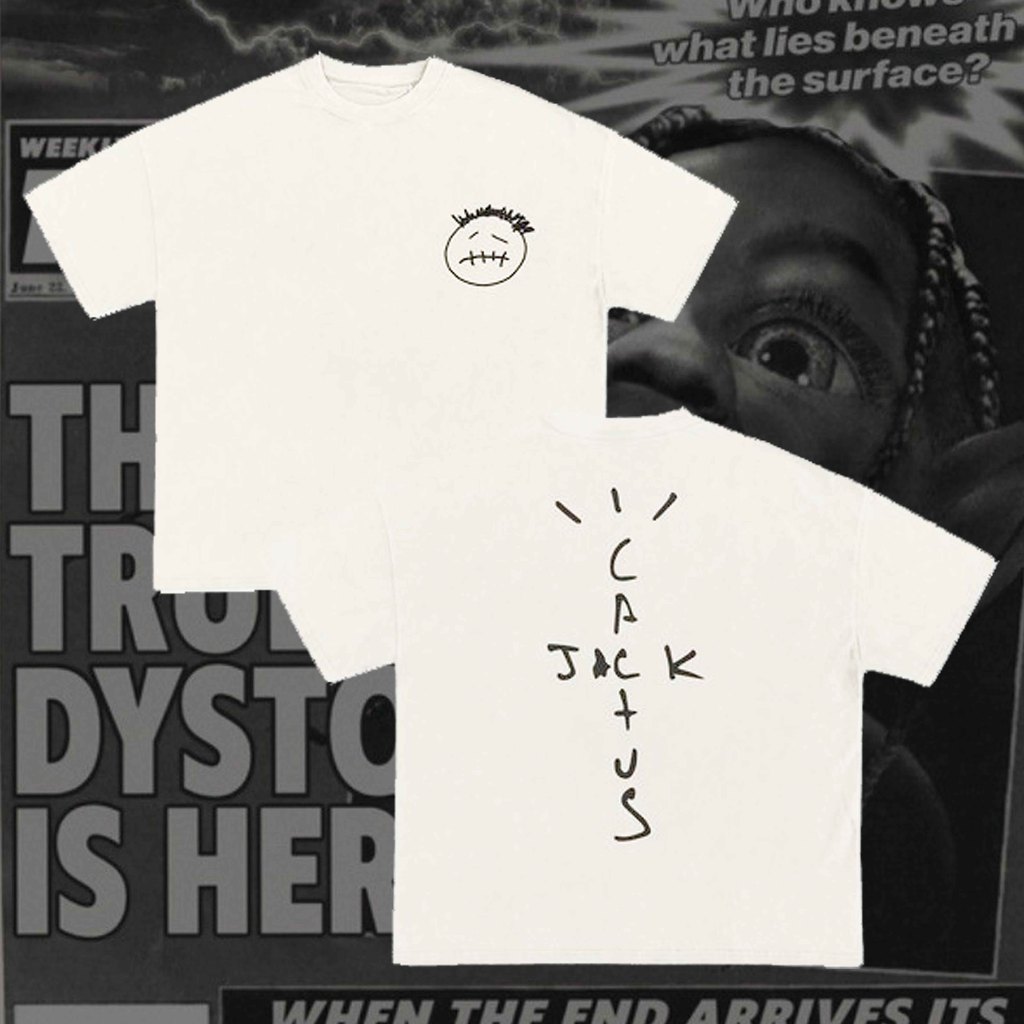 kaos travis scott cactus jack oversized tshirt rap tee