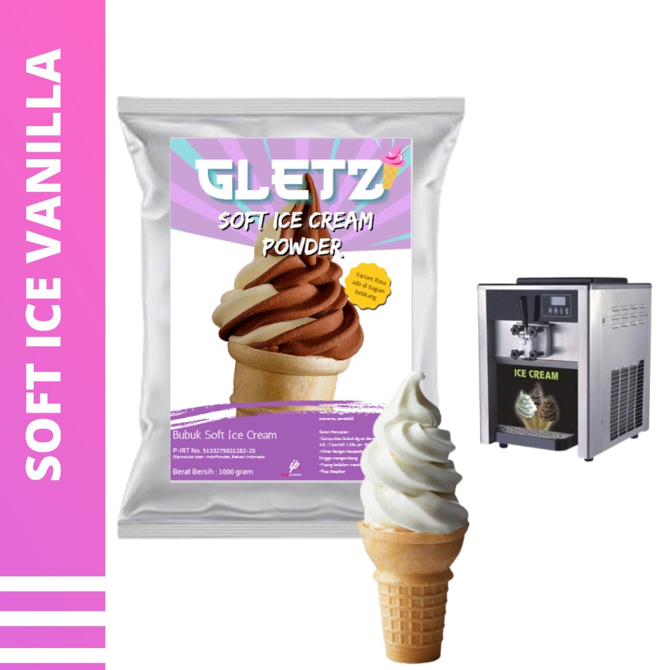 

WCVR8011 (D2289) SOFT ICE CREAM VANILLA 1Kg I Bubuk Es Krim VANILLA I Bubuk Es Cream 1Kg