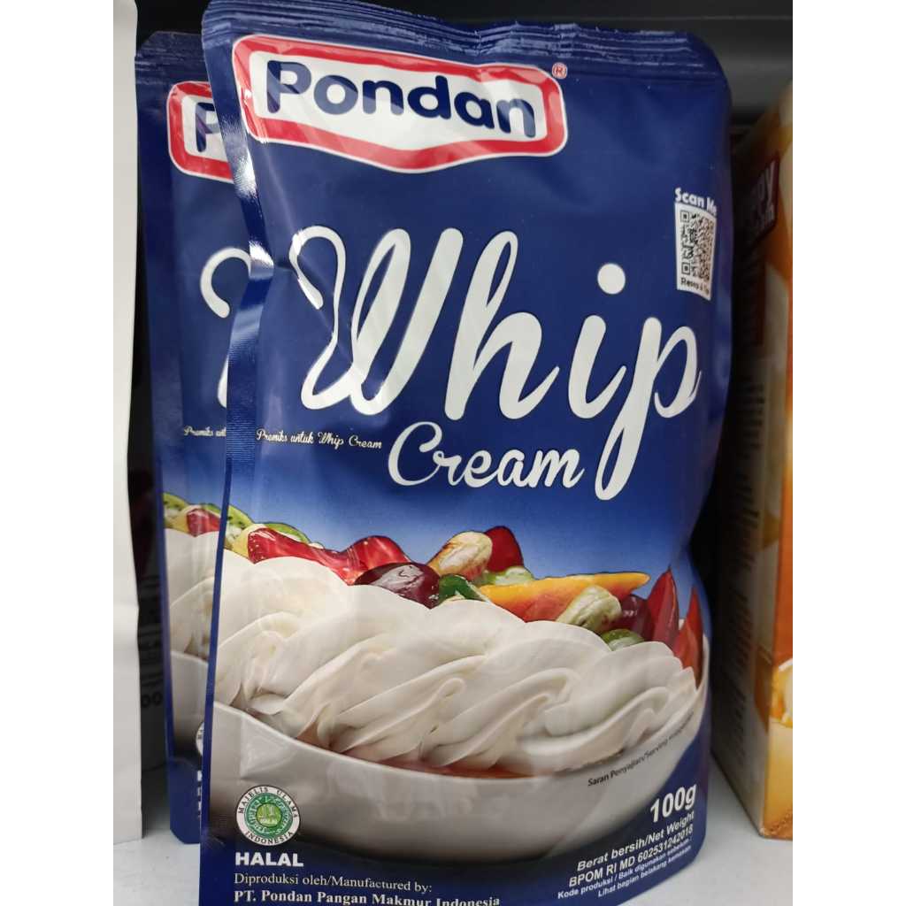 

Pondan Whip Cream Bubuk 100gr