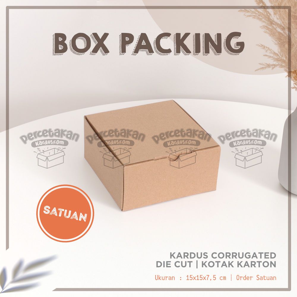 

Kardus Corrugated 15x15x7.5 CM | Die Cut | Kotak Karton | Box Packing Souvenir Pizza