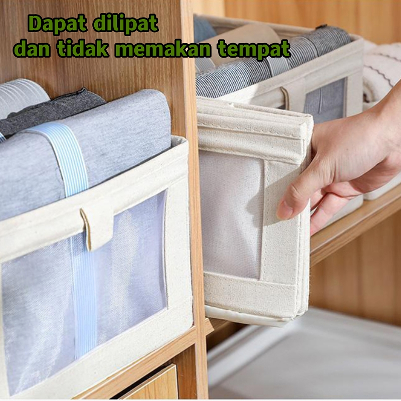 [6PCS]Lipat Kotak Peyimpanan Pakain Serbaguna Storage Lemari Organizer Box