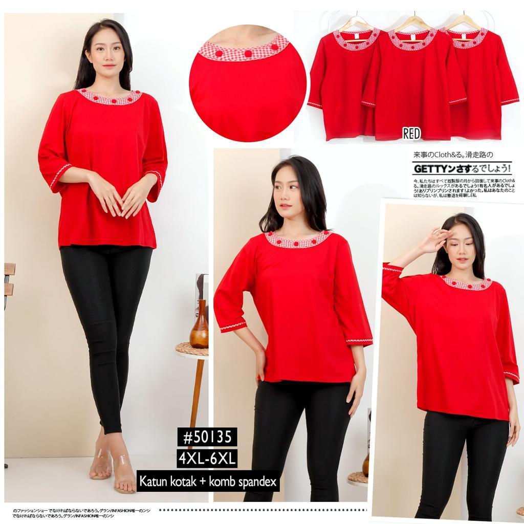 CUBIC Blouse Katun x Kaos Wanita 50135