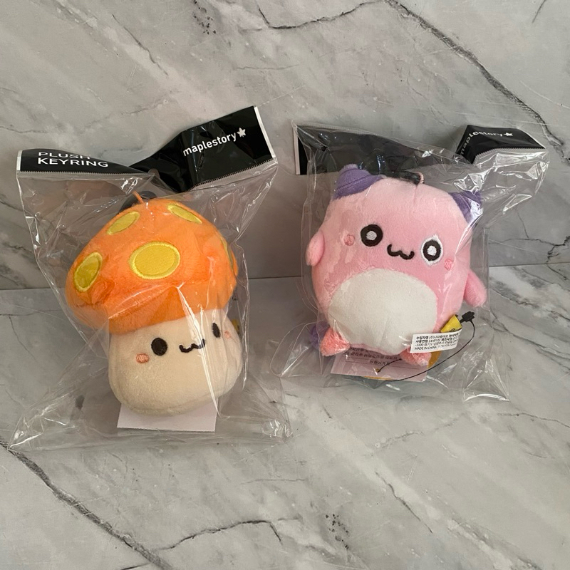 maple story jin maplestory pinkbean orange mushroom doll plush keuring mascot official