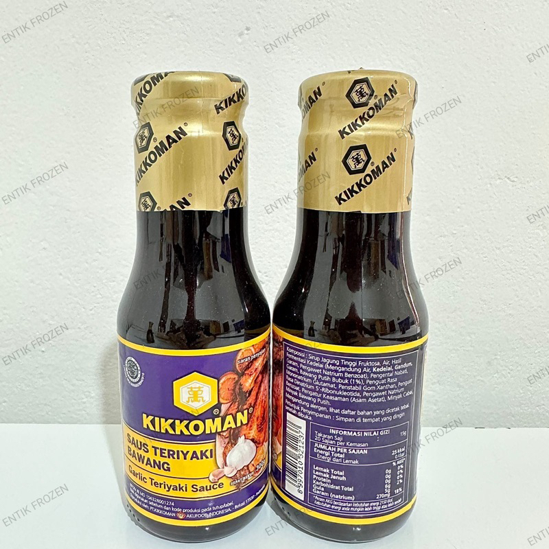 

Kikkoman Saus Teriyaki Bawang / Garlic Teriyaki Sauce 300gr