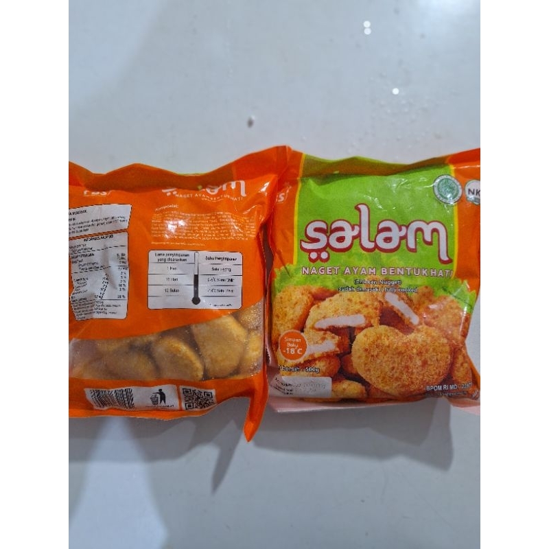 

NUGGET AYAM ,SALAM 500g BENTUK HATI