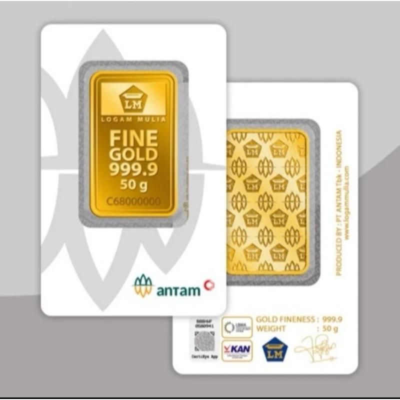 logam mulia 50 grm terbaru