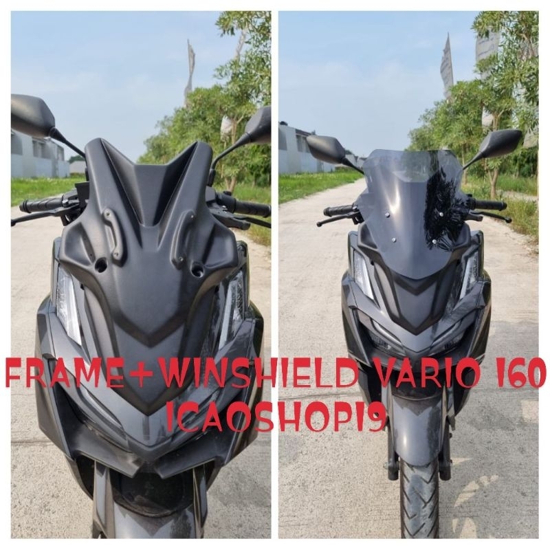 FRAME+VISOR VARIO 160 TAMENG DEPAN VARIO 160 VISOR MODEL VECTOR FULL SET(NEW2023)