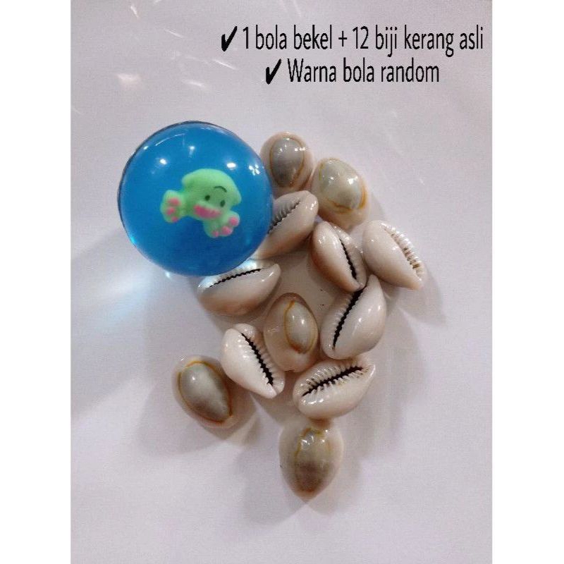 1 Set Bola Bekel Dan Biji Kerang / Mainan Jadul Tradisional