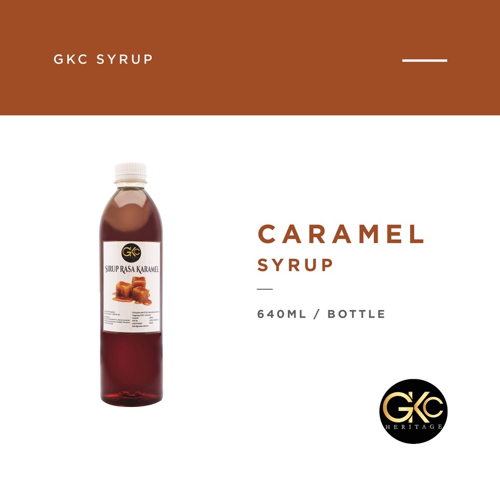 

[✏H29➢] Syrup / Sirup Caramel , Hazelnut , Vanilla GKC Heritage 640ml [270]