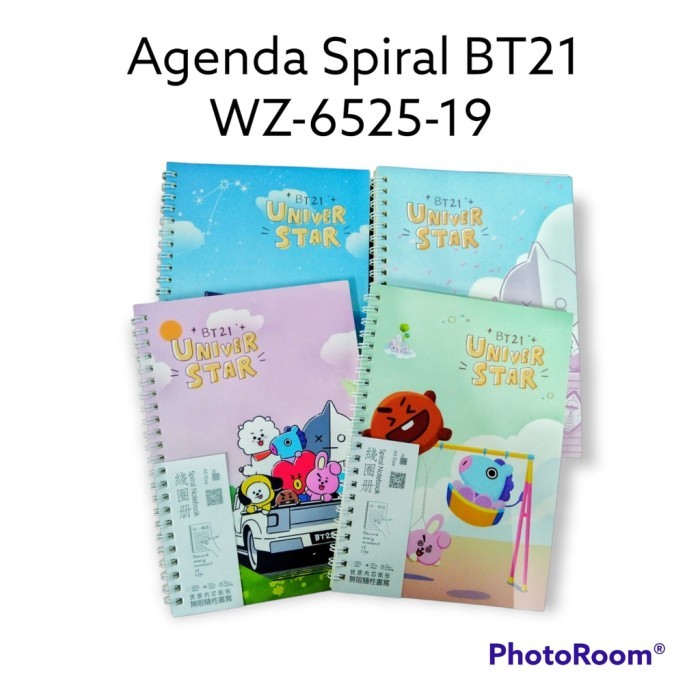 

Buku Diary Spiral Hard Cover Ukuran A5 Karakter Kartun Lucu Isi 88 Halaman Wz-6525-19