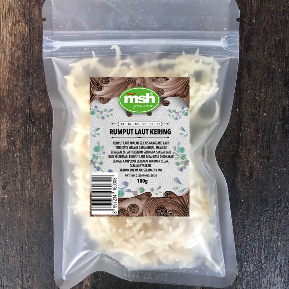 

modelTipe YQE688 MSH Rumput Laut Kering 100 g