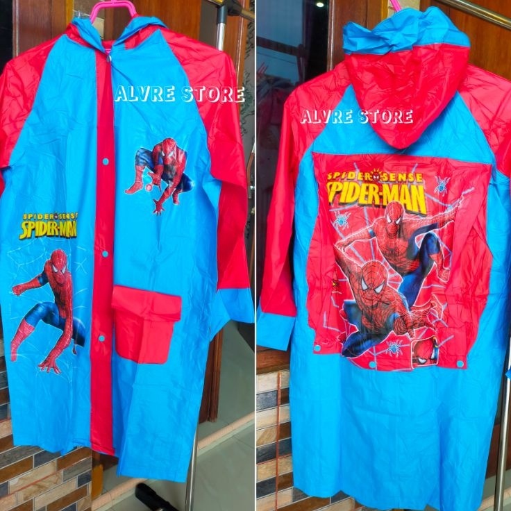 Ready Stock Jas Hujan Anak Jaket Celana Backpack Tas Lucu Karakter Mantel Mantol Anak Setelan Jaket 