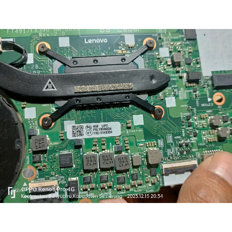 Mainboard, Motherboard,Mobo Laptop Lenovo ThinkPad T490S X390 i5 85265U / 8365U 16GB NM-B891 RAM FRU