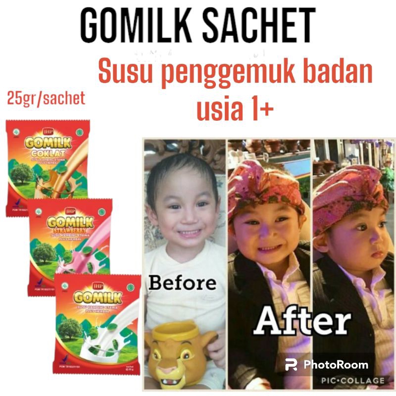 

TERLARISS!! susu penggemuk badan anak usia 1 tahun ke atas Gomilk sachet susu penambah nafsu makan anak penambah berat badan anak