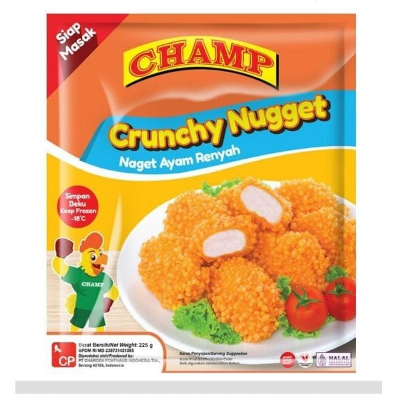 

Champ Crunchy Nugget 225gr Naget Ayam