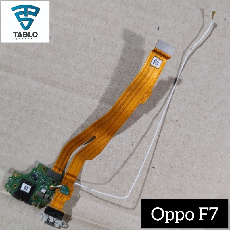 Flexibel konektor cas papan Hf mic hedset oppo F7 original ori copotan hp