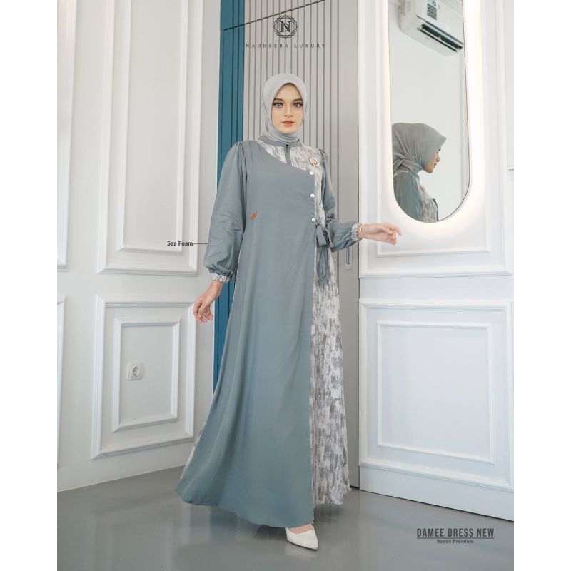 [NEW] ✔️ COD | DAMEE DRESS BY NADHEERA LUXURY | Gamis / Gamis Adem / Gamis Rayon / Gamis Twill / Gam