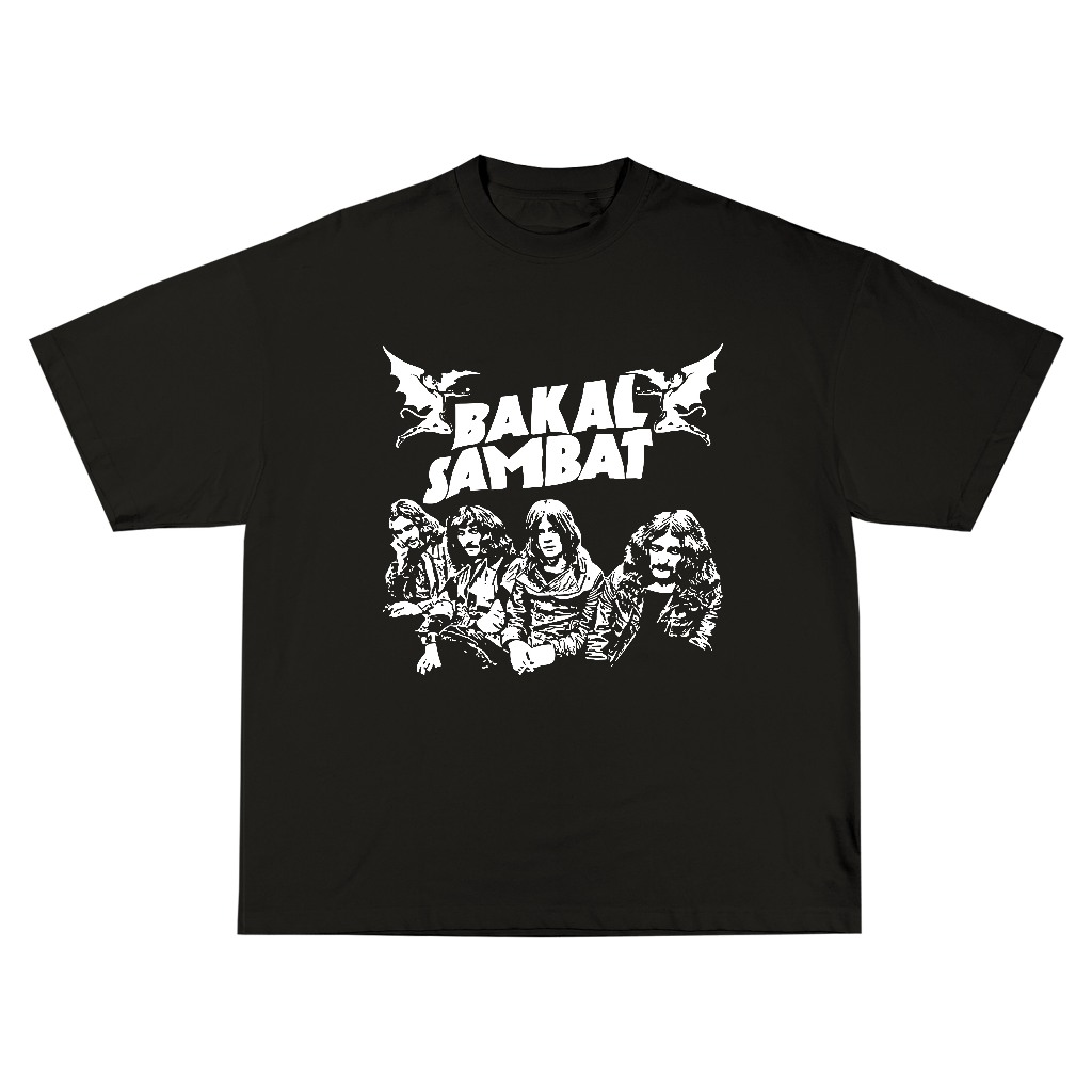 KAOS BAKAL SAMBAT BLACK SABBATH | KAOS PRIA LUCU PARODI PLESETAN BAND METAL