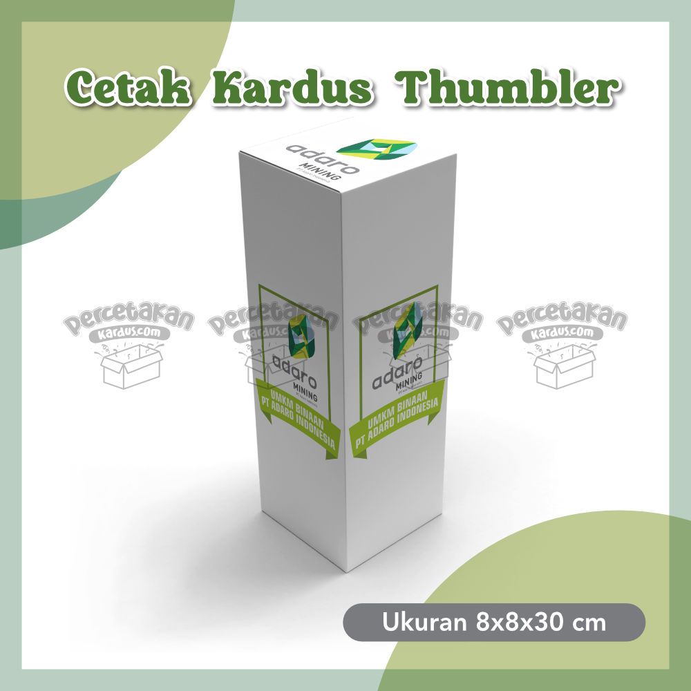 

Cetak BOX BOTOL 8x8x30 cm Full Color Free Custom Desain/Logo | Kotak Packaging Botol | Dus Kemasan Botol Thumbler