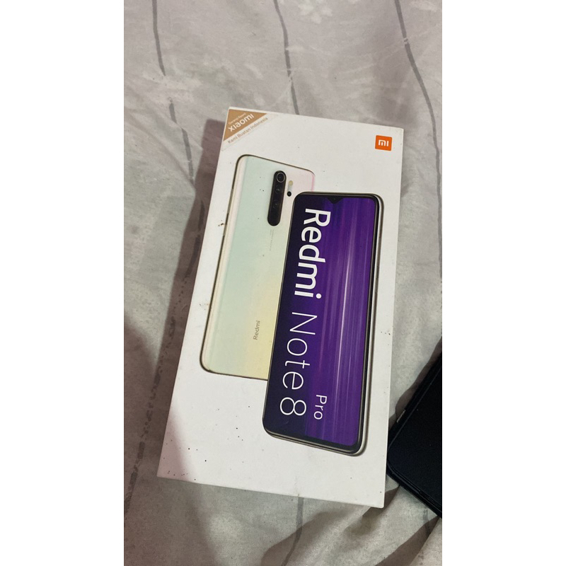Xiaomi redmi note 8 pro 6/64gb mineral grey lengkap box