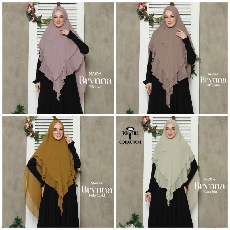 Jibab Hijab Khimar Kerudung Swarovski Syari Ceruty Ceruti Babydoll 2 Layer Soft Pet Instant Premium 