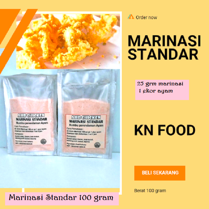 

Terlaris 100 grm Bumbu Perendaman Marinasi ayam chicken -marinade 1 ons