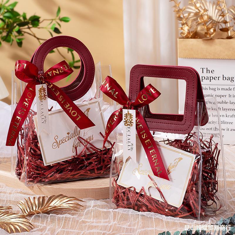 

Tas Mika PVC Uk 25x14x28 Bening Premium / Ulang Tahun Lebaran Natal