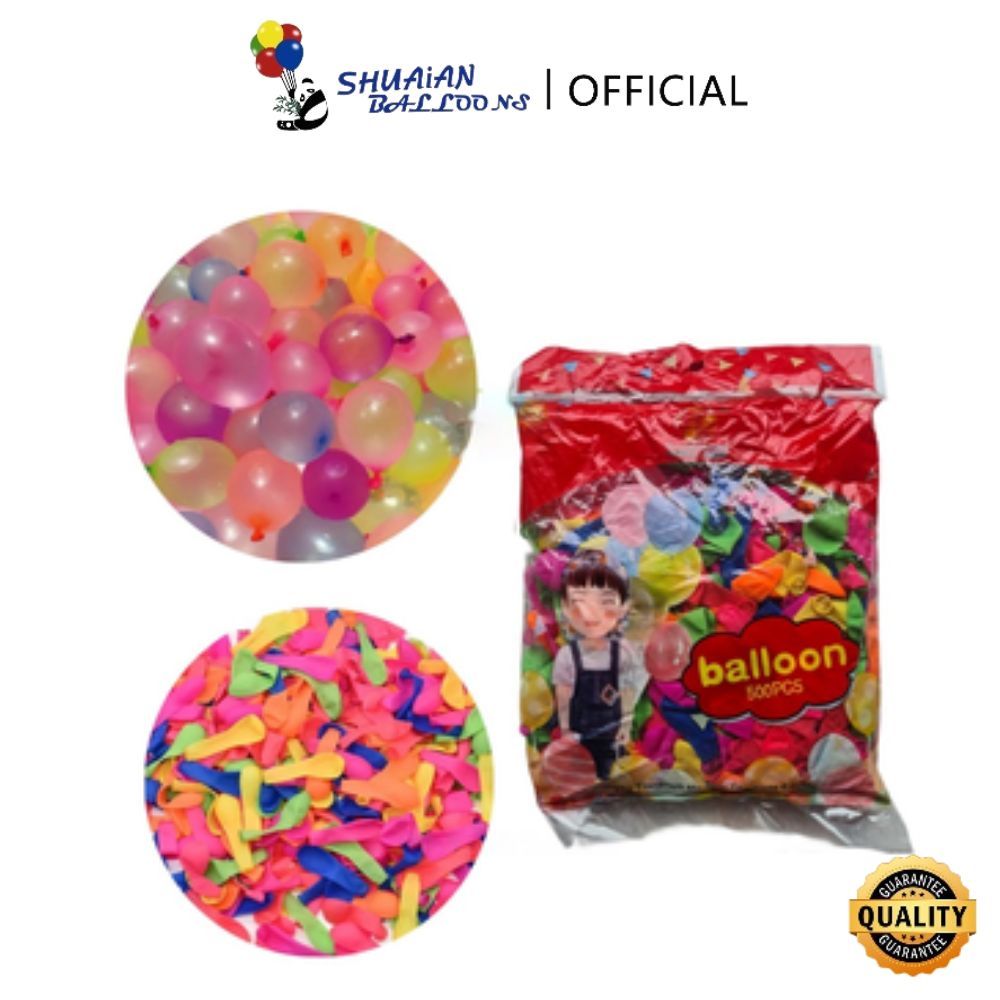 SHUAIAN Balon Air Kecil Mainan Balon Anak isi 500pcs Balon Lempar Air Anak