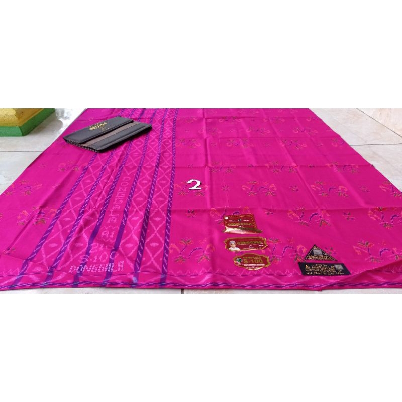 Sarung Donggala MST/Kembang Full Sutra, Pink, Hitam, kuning, merah, coklat, biru