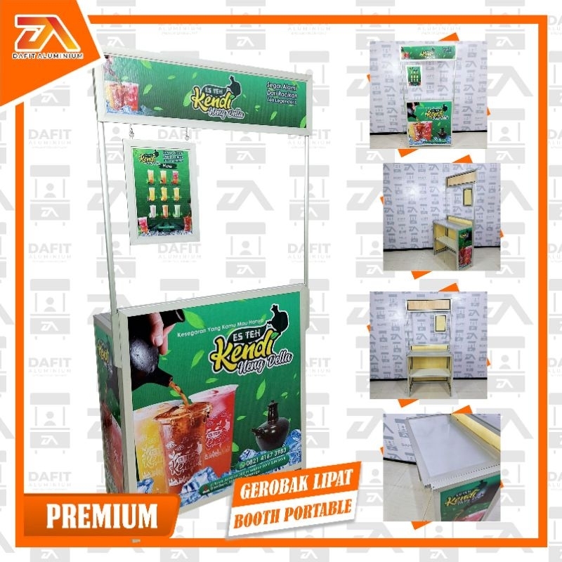 Booth portable/gerobak jualan/premium/B/gerobak lipat