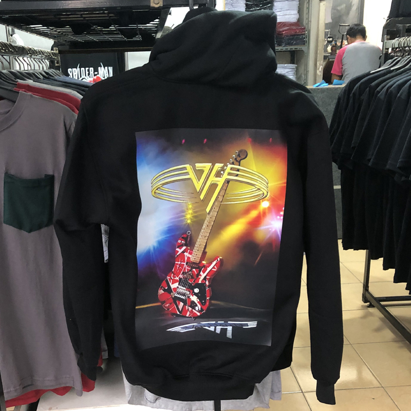 Jaket Hoodie EVH Wolfgang Eddie Van Halen Hoodie Jumper Pullover & Zipper (Ritsleting) Bahan Cotton 