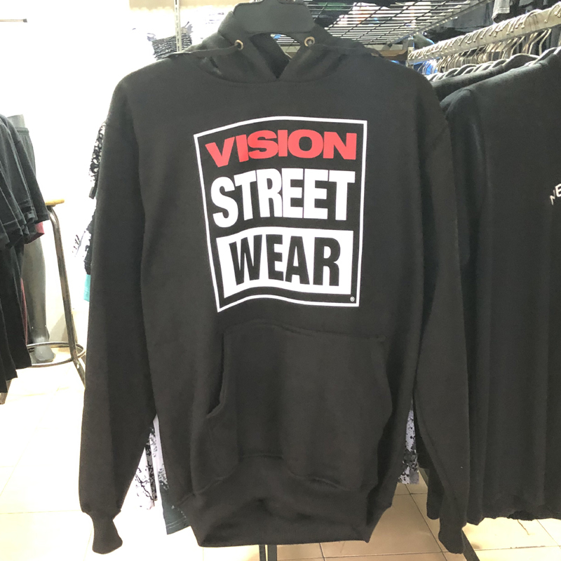 Jaket Hoodie Vision Street Wear Hoodie Jumper Pullover Bahan Cotton Fleece