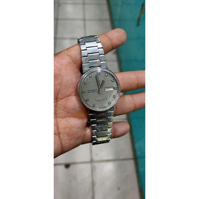 jam tangan mido chronometer silver automatic swiss