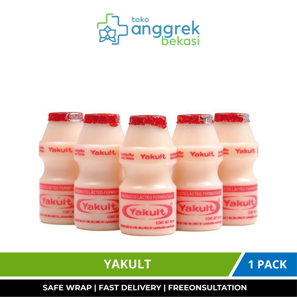 

YAKULT SATU PACK/MINUMAN YOGHURT BERKUALITAS/BERMANFAAT UNTUK KSEHATAN TUBUH