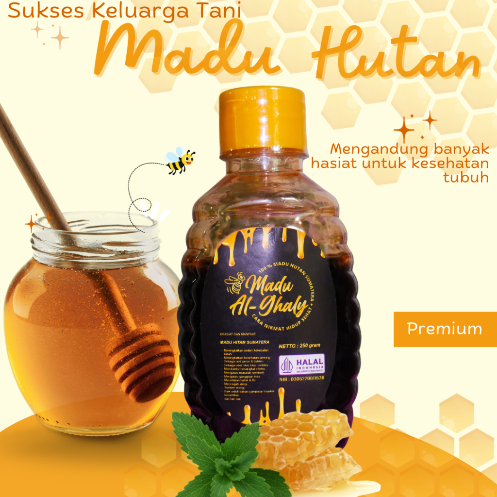 

Madu Hutan Asli Sumatera Netto 250 gram