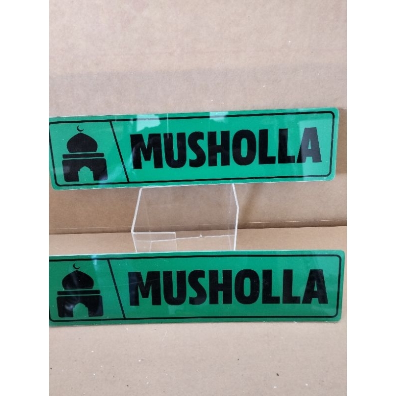 Tulisan musholla akrilik